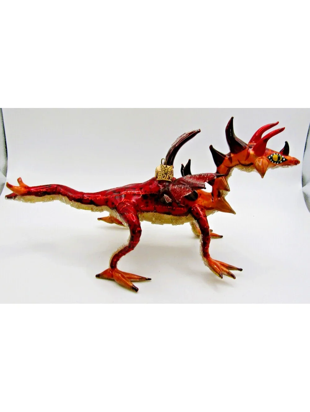 Morawski Ornaments Polish Hand-Blown Glass Dragon Christmas Ornament